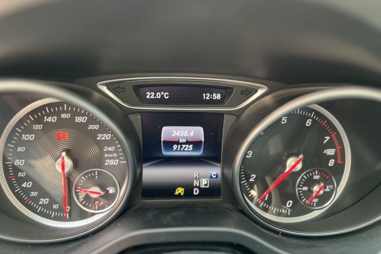 Used Mercedes-Benz CLA 2018 CLA 200 Sport Edition Odometer Close Up