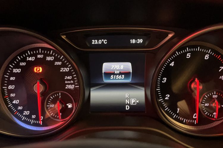 Used Mercedes-Benz CLA 2018 CLA 200 Sport Edition Odometer Close Up
