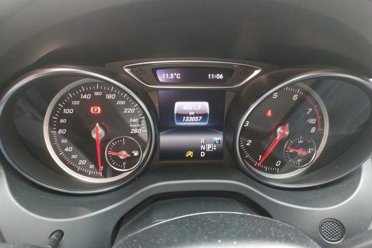 Used Mercedes-Benz CLA 2018 CLA 200 Sport Edition Odometer Close Up