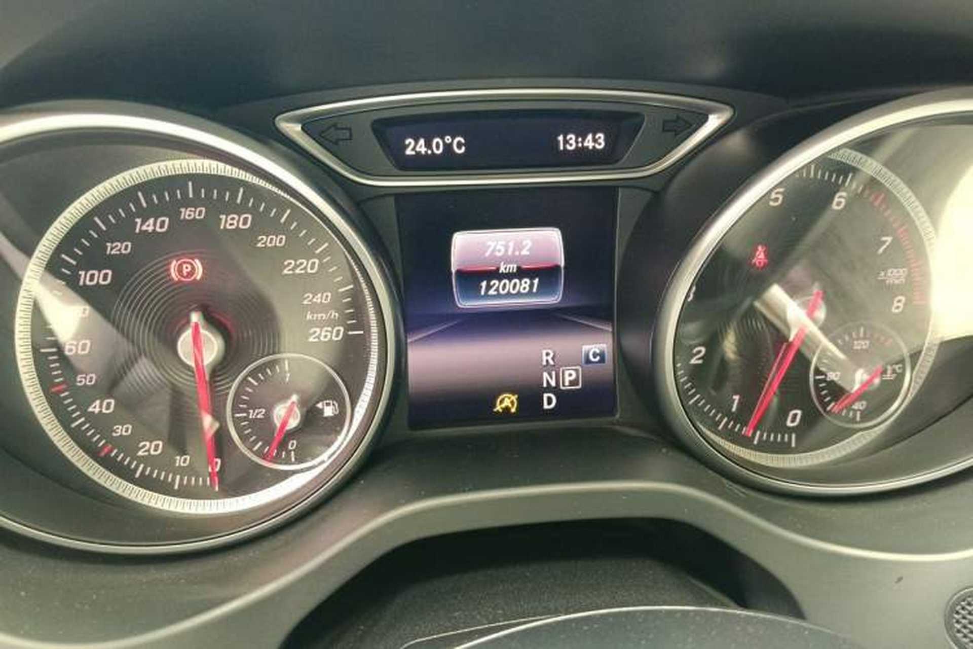 Used Mercedes-Benz CLA 2018 CLA 200 Sport Edition Odometer Close Up