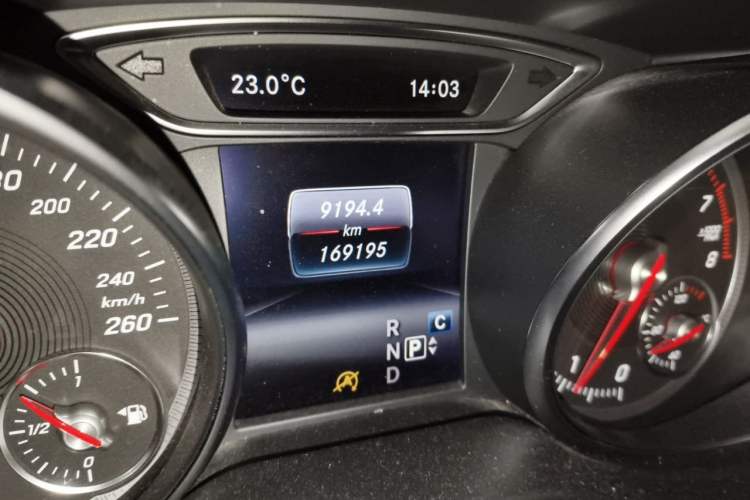 Used Mercedes-Benz CLA 2018 CLA 200 Style Edition Odometer Close Up