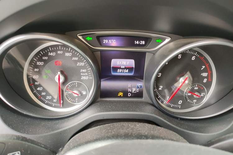 Used Mercedes-Benz CLA 2018 CLA 200 Sport Edition Odometer Close Up