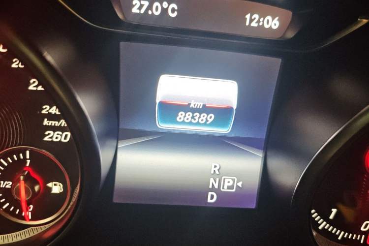 Used Mercedes-Benz CLA 2018 CLA 200 Sport Edition Odometer Close Up