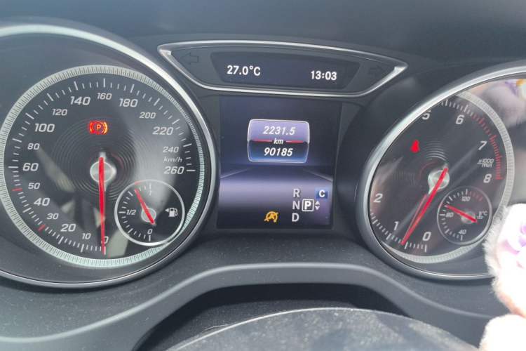 Used Mercedes-Benz CLA 2018 CLA 200 Sport Edition Odometer Close Up