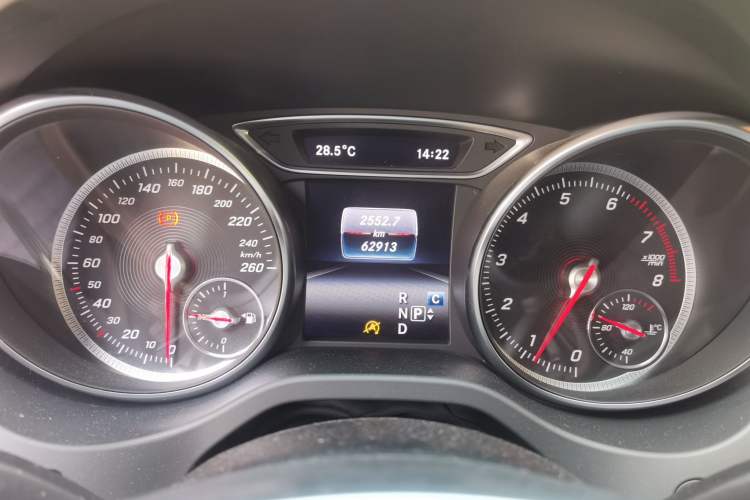 Used Mercedes-Benz CLA 2018 CLA 220 4MATIC Odometer Close Up