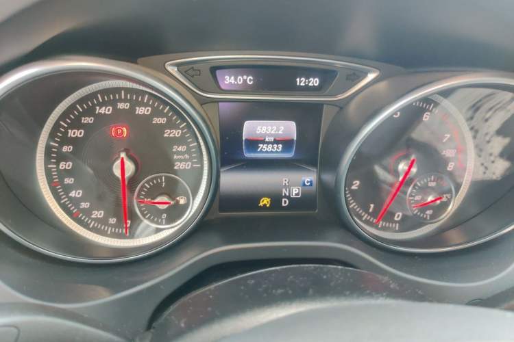 Used Mercedes-Benz CLA 2018 CLA 200 Sport Edition Odometer Close Up