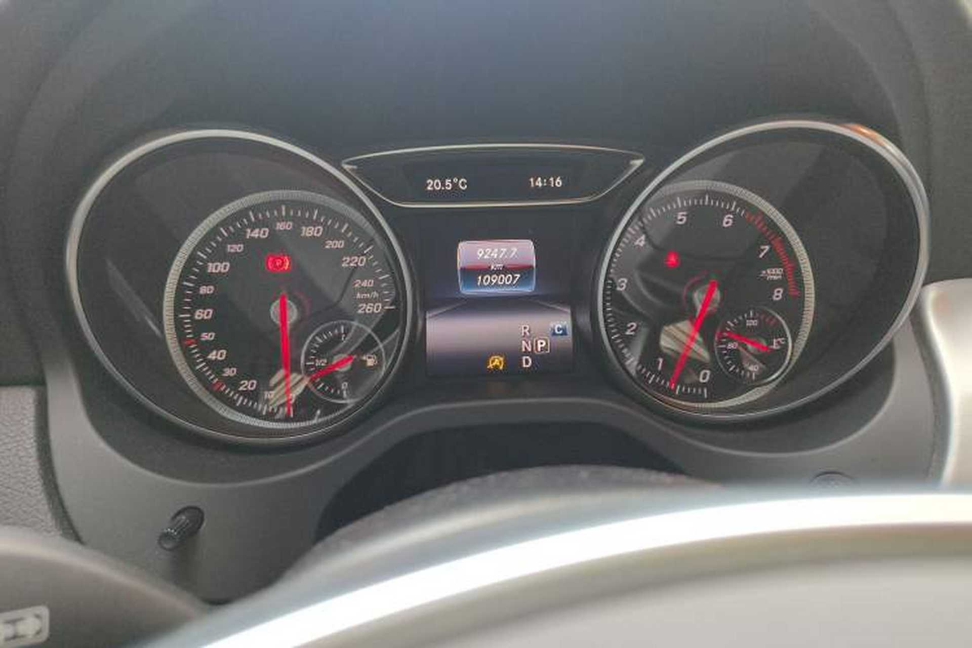 Used Mercedes-Benz CLA 2018 CLA 220 4MATIC Odometer Close Up