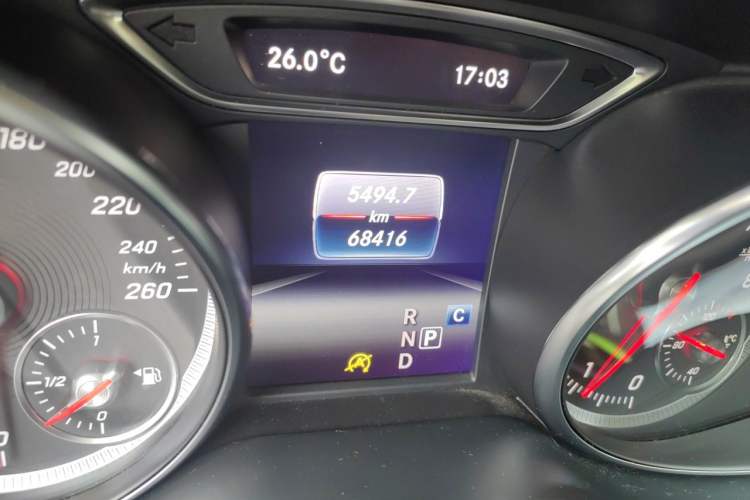 Used Mercedes-Benz CLA 2018 CLA 200 Sport Edition Odometer Close Up