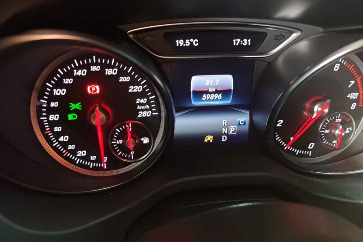Used Mercedes-Benz CLA 2018 CLA 200 Style Edition Odometer Close Up