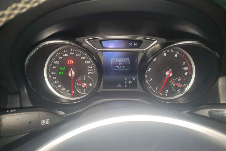 Used Mercedes-Benz CLA 2018 CLA 200 Sport Edition Odometer Close Up