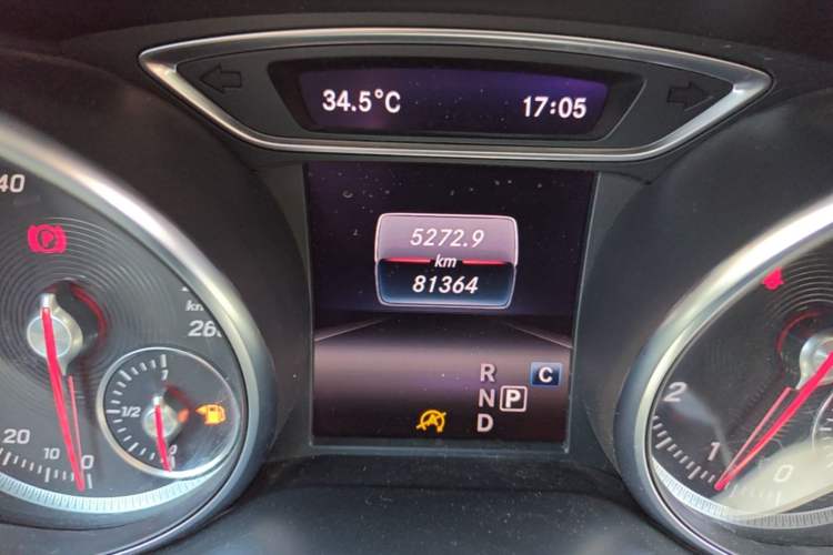 Used Mercedes-Benz CLA 2019 CLA 200 Night Edition Odometer Close Up