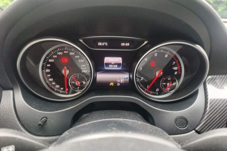 Used Mercedes-Benz CLA 2019 CLA 200 Night Edition Odometer Close Up