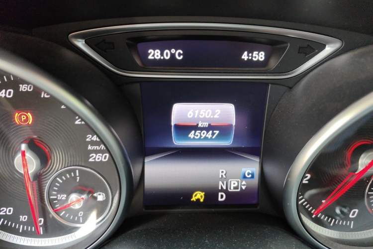 Used Mercedes-Benz CLA 2019 CLA 200 Night Edition Odometer Close Up