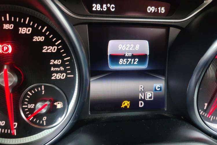 Used Mercedes-Benz CLA 2019 CLA 200 Sport Edition Odometer Close Up