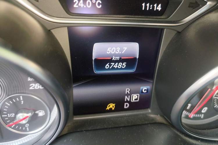 Used Mercedes-Benz CLA 2019 CLA 200 Sport Edition Odometer Close Up