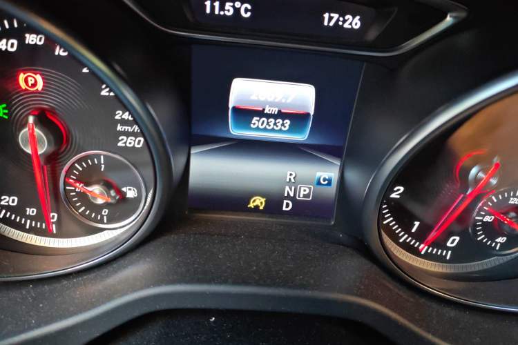 Used Mercedes-Benz CLA 2019 CLA 200 Sport Edition Odometer Close Up