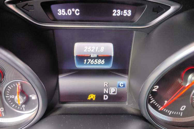 Used Mercedes-Benz CLA 2019 CLA 200 Sport Edition Odometer Close Up