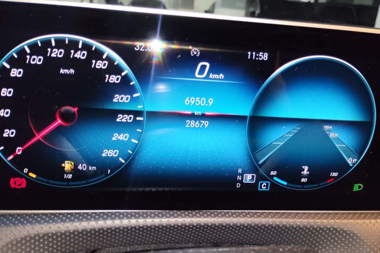 Used Mercedes-Benz CLA 2020 CLA 200 Odometer Close Up