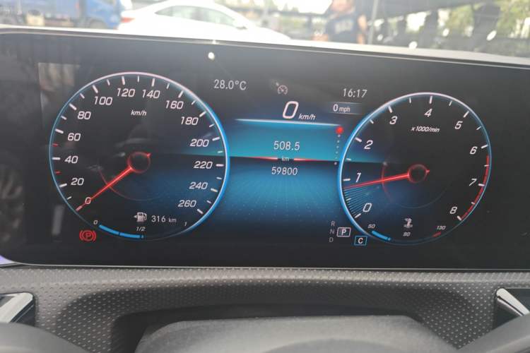Used Mercedes-Benz CLA 2020 CLA 200 Odometer Close Up