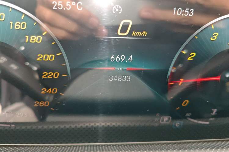 Used Mercedes-Benz CLA 2020 CLA 200 Odometer Close Up