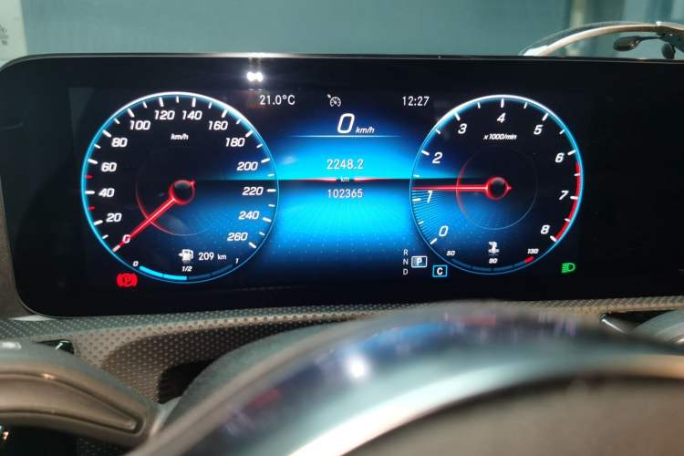 Used Mercedes-Benz CLA 2020 CLA 200 Shooting Brake Odometer Close Up