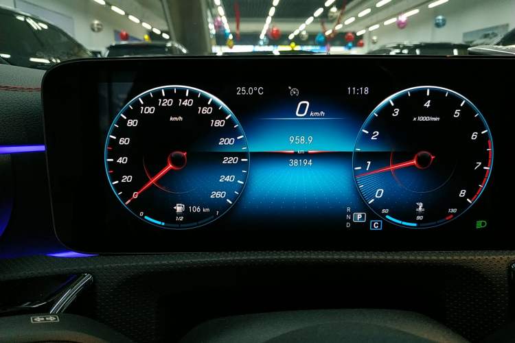 Used Mercedes-Benz CLA 2020 CLA 200 Shooting Brake Odometer Close Up