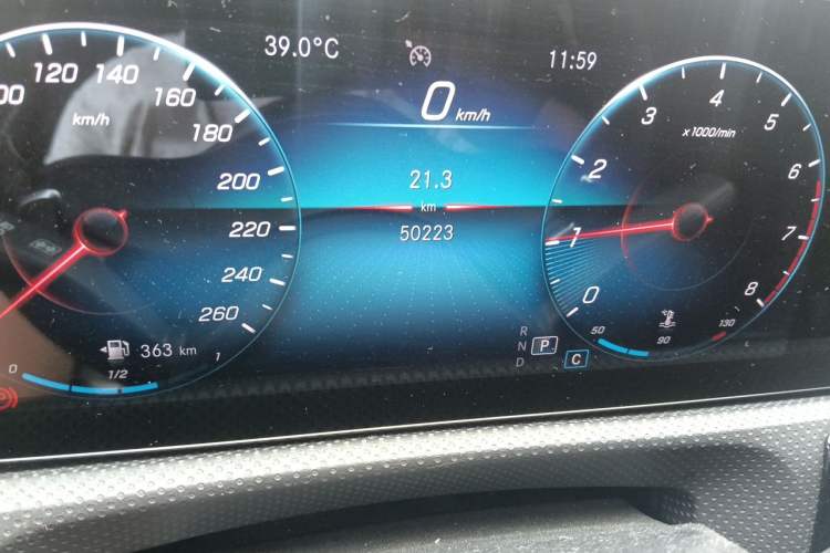 Used Mercedes-Benz CLA 2020 CLA 200 Odometer Close Up