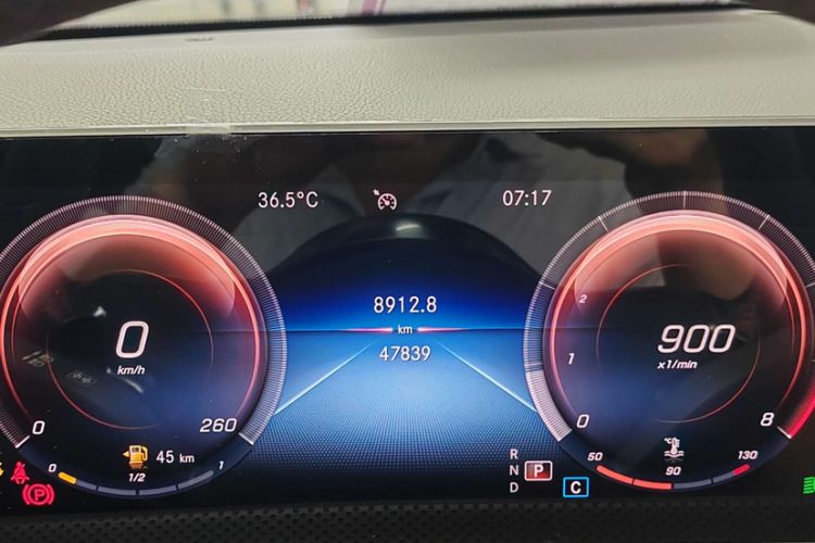 Used Mercedes-Benz CLA 2020 CLA 200 Shooting Brake Odometer Close Up