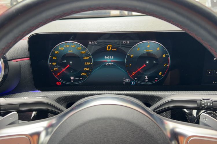 Used Mercedes-Benz CLA 2020 CLA 200 Odometer Close Up