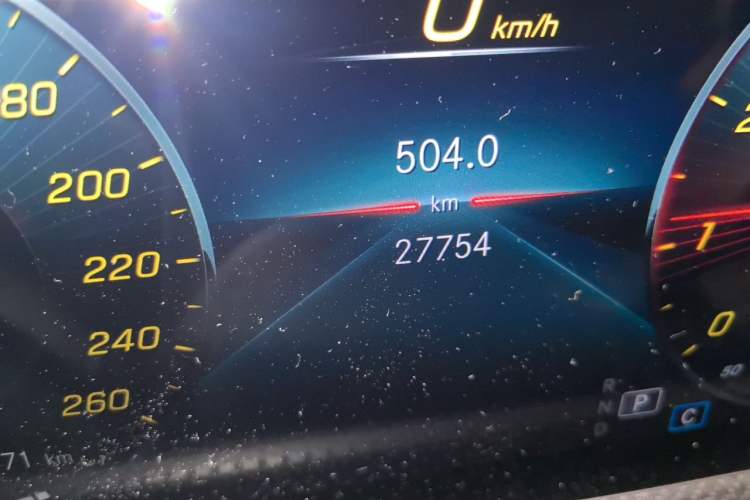 Used Mercedes-Benz CLA 2021 CLA 200 Odometer Close Up