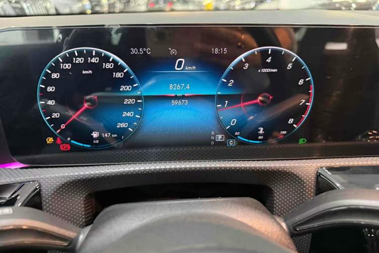 Used Mercedes-Benz CLA 2021 CLA 200 Shooting Brake Odometer Close Up