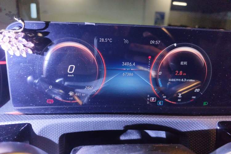 Used Mercedes-Benz CLA 2021 CLA 200 Odometer Close Up