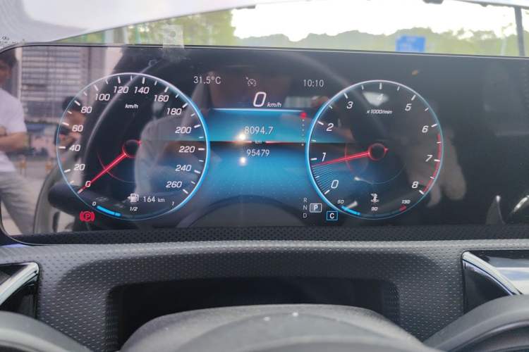Used Mercedes-Benz CLA 2021 CLA 200 Odometer Close Up