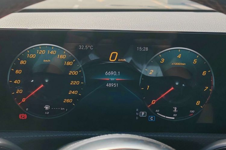 Used Mercedes-Benz CLA 2021 CLA 200 Odometer Close Up