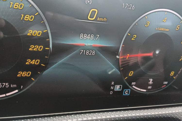 Used Mercedes-Benz CLA 2021 CLA 200 Odometer Close Up