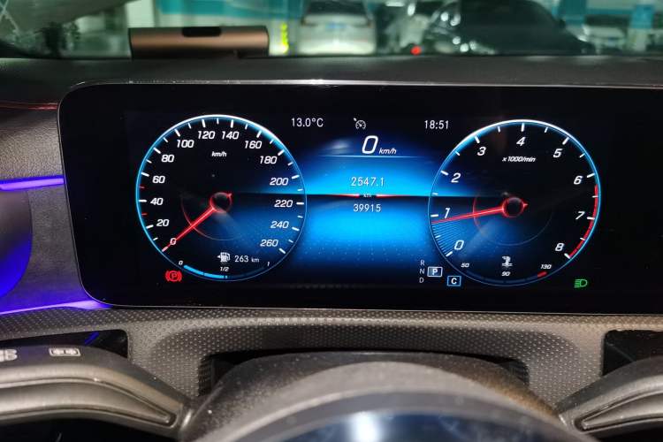 Used Mercedes-Benz CLA 2021 CLA 200 Odometer Close Up