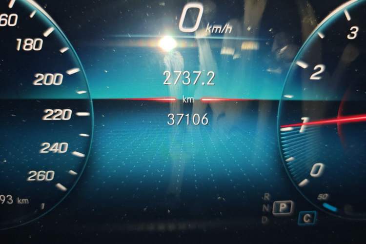 Used Mercedes-Benz CLA 2021 CLA 200 Odometer Close Up