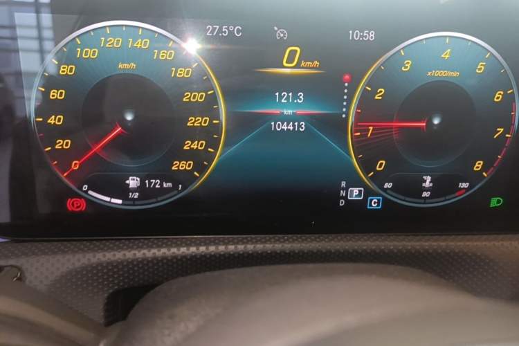 Used Mercedes-Benz CLA 2021 CLA 200 Shooting Brake Odometer Close Up