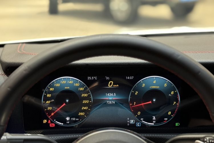 Used Mercedes-Benz CLA 2021 CLA 200 Odometer Close Up