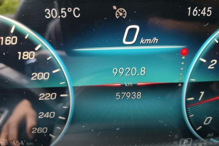 Used Mercedes-Benz CLA 2021 CLA 200 Odometer Close Up