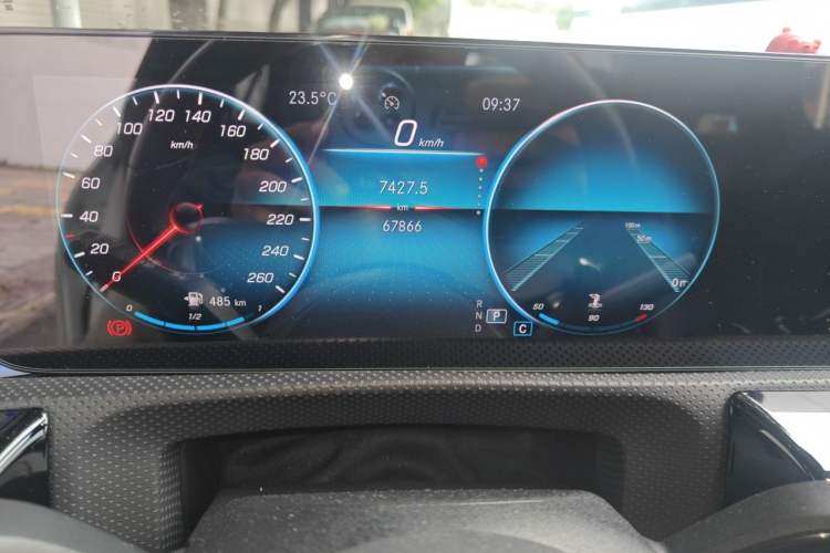 Used Mercedes-Benz CLA 2021 CLA 200 Odometer Close Up