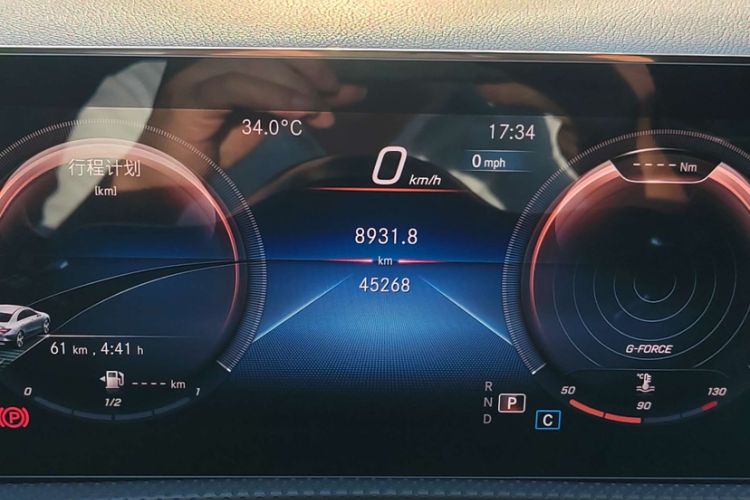 Used Mercedes-Benz CLA 2021 CLA 200 Odometer Close Up