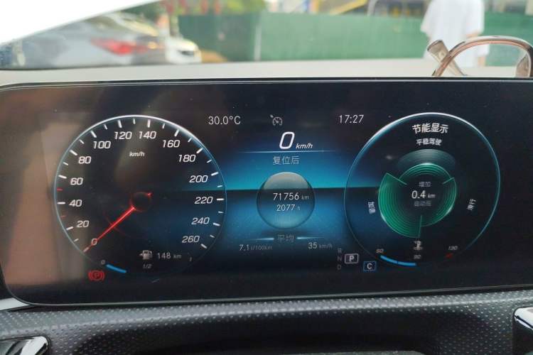 Used Mercedes-Benz CLA 2021 CLA 200 Odometer Close Up