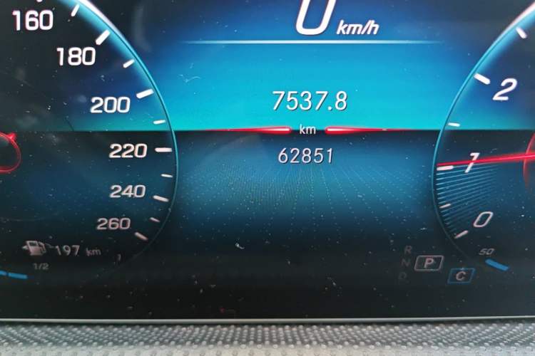 Used Mercedes-Benz CLA 2022-Year Updated CLA 200 Odometer Close Up