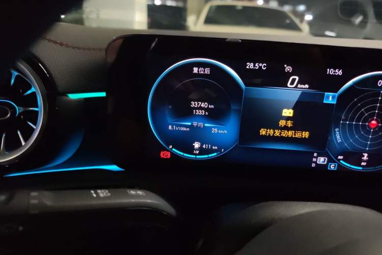 Used Mercedes-Benz CLA 2022-Year Updated CLA 200 Odometer Close Up