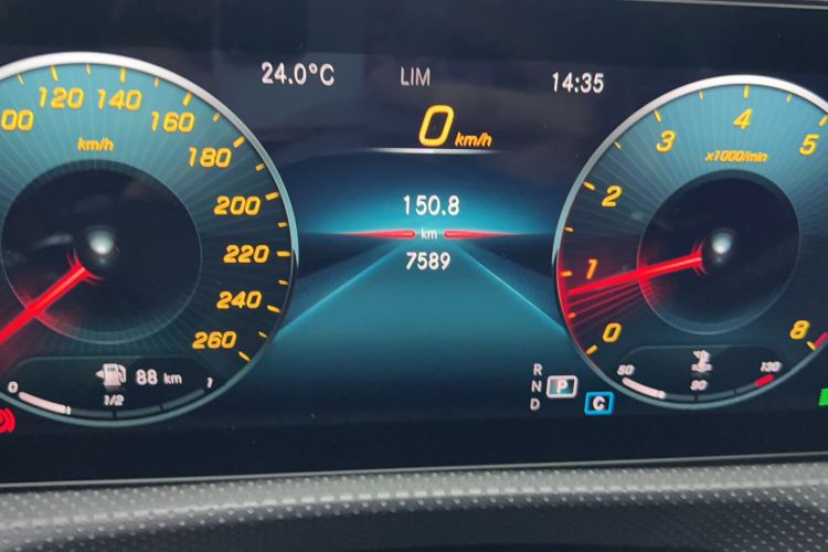 Used Mercedes-Benz CLA 2022 CLA 200 Shooting Brake Odometer Close Up