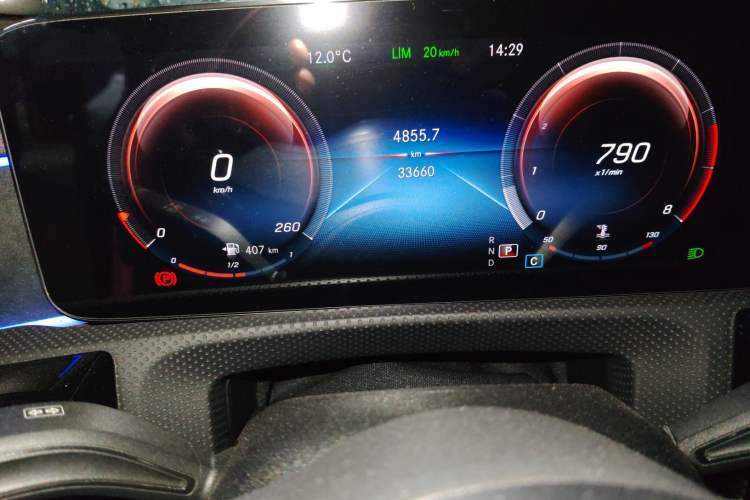 Used Mercedes-Benz CLA 2022 CLA 200 Odometer Close Up
