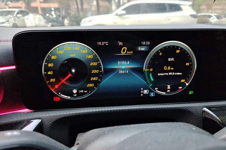 Used Mercedes-Benz CLA 2022 CLA 200 Odometer Close Up