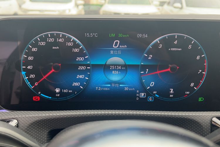 Used Mercedes-Benz CLA 2022-Year Updated CLA 200 Odometer Close Up