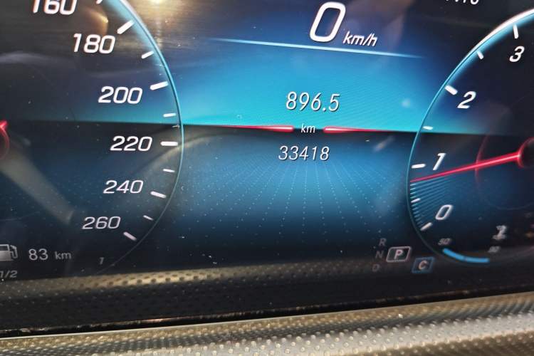 Used Mercedes-Benz CLA 2022 CLA 200 Odometer Close Up